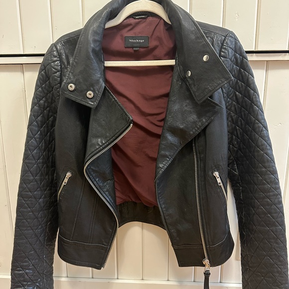 COPY - Mackage lambskin biker style jacket . - Picture 8 of 9